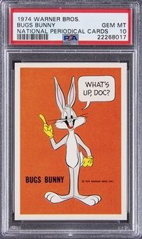1974 Warner Bros. National Periodical Cards Bugs Bunny – PSA GEM MT 10